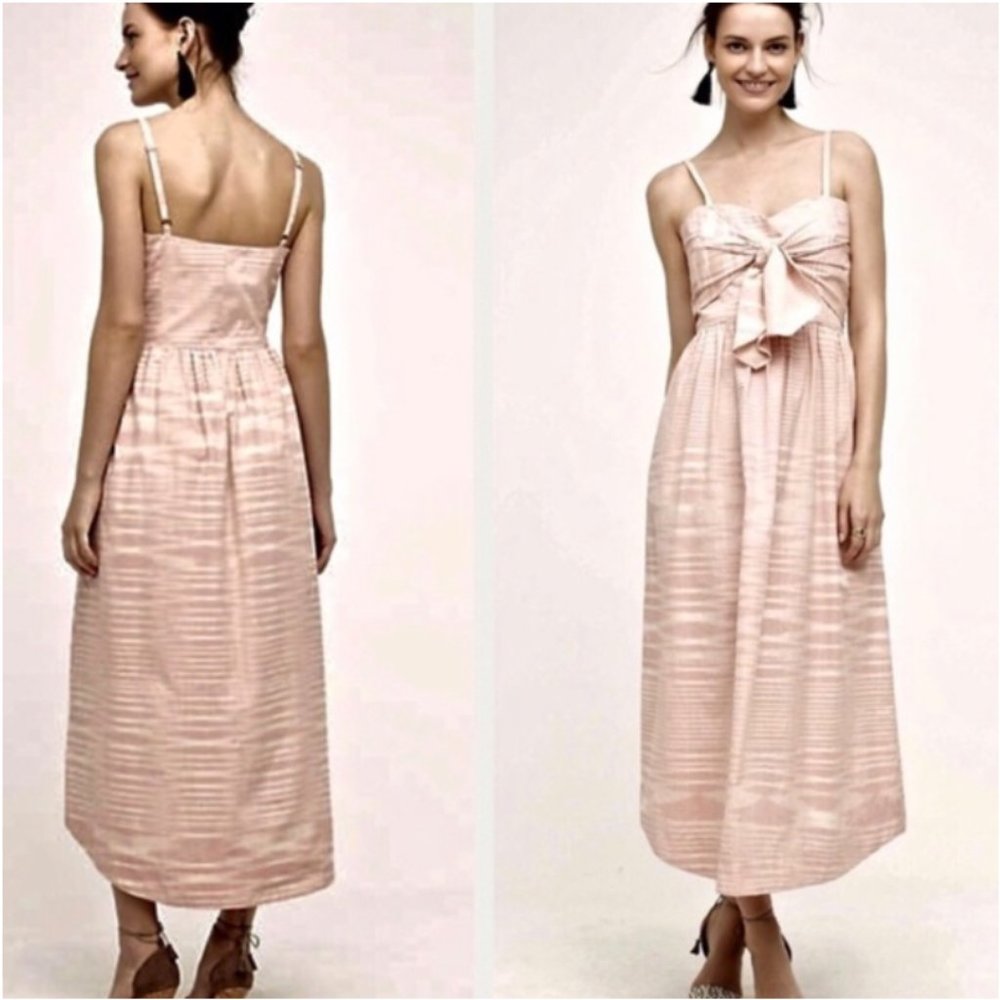 Whit Two Knotted Ikat Maxi Dress